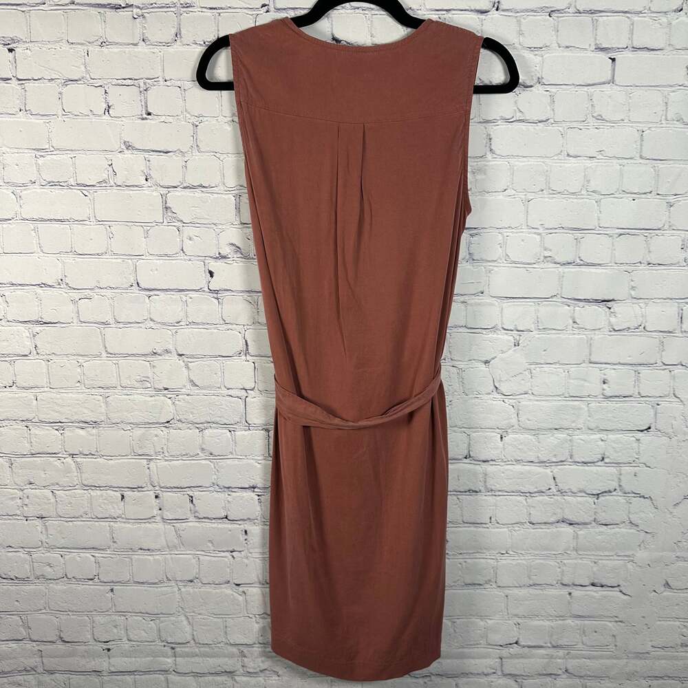 Nicole Miller Casual Belted Shift Dress W/ Pockets Size 4 - Picture 2 of 4